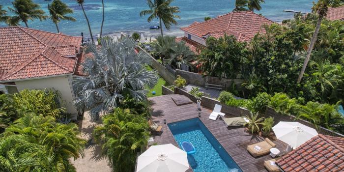 1.Location villa 4 chambres piscine saint françois guadeloupe - Vue mer
